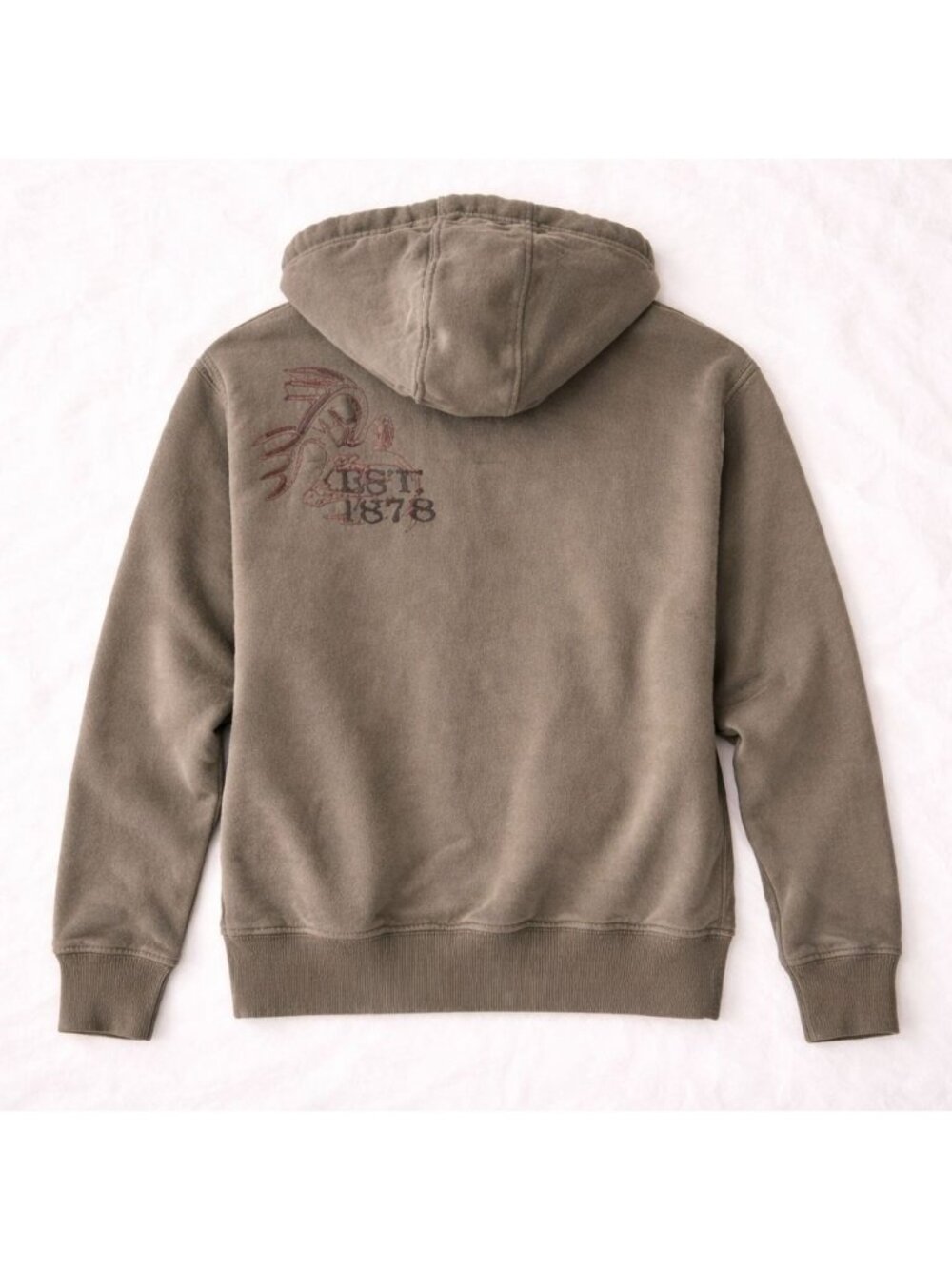 Legendary Whitetails Gray Henley Hoodie Mens L Embroidered Pullover Sweatshirt